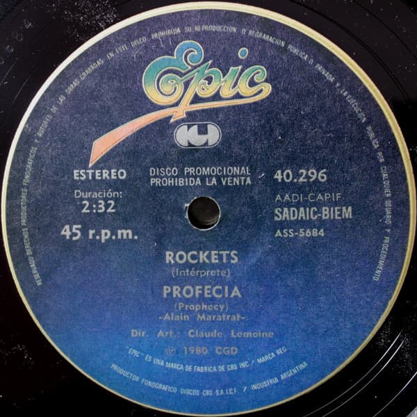 Rockets — Profecia = Prophecy / Hombre Sintetico = Synthetic Man