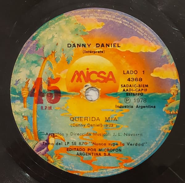 Danny Daniel — Querida Mia / La Mitad De Ti, La Mitad De Mi
