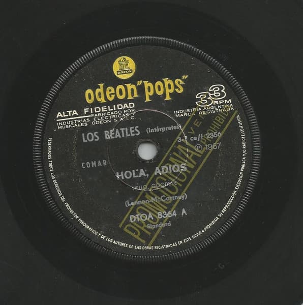 Los Beatles — Hola, Adiós = Hello, Goodbye / Yo Soy La Morsa = I Am The Walrus