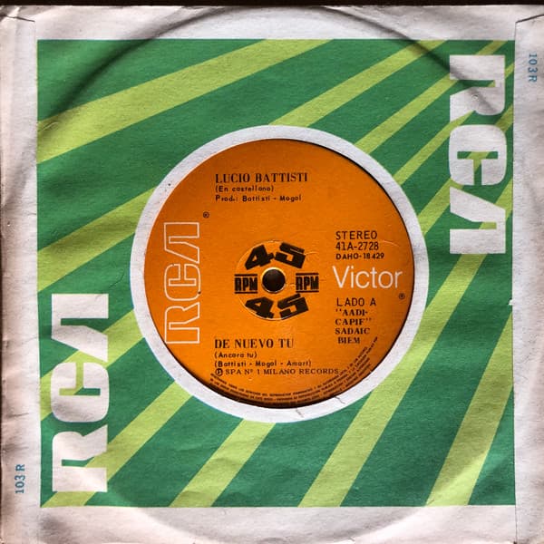 Lucio Battisti — De Nuevo Tu / La Compania