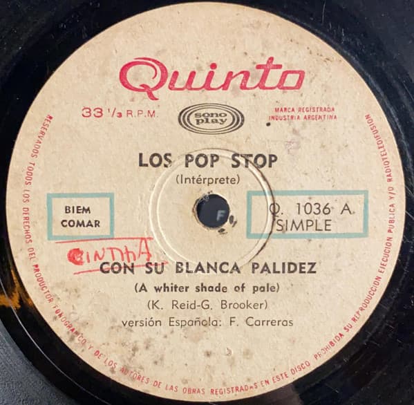 Los Pop Stop — Con Su Blanca Palidez