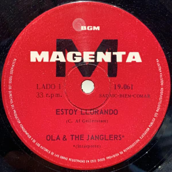 Ola & The Janglers — Estoy Llorando / Lo Que Escucho