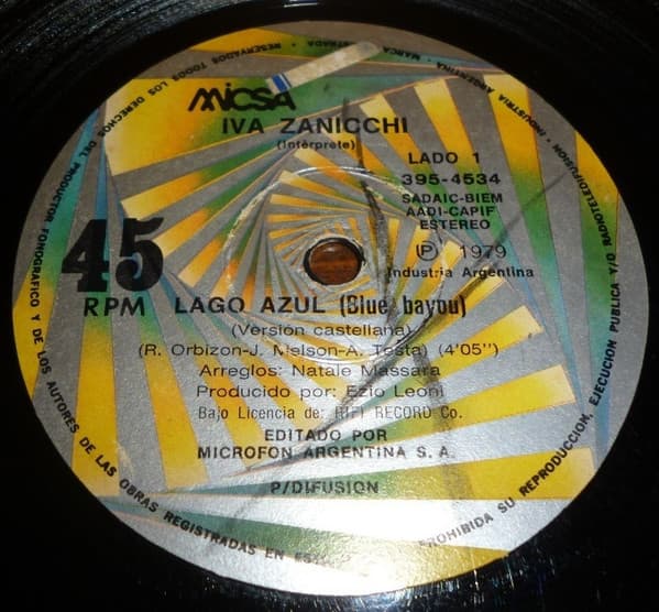 Iva Zanicchi — Lago Azul (Verciòn Castellana) / Lago Azul (Vercion Italiana)