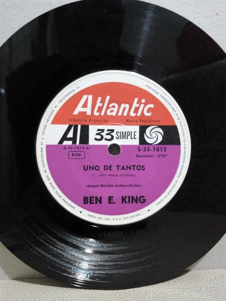 Ben E. King — Uno De Tantos / El Comienzo Del Tiempo = I (Who Have Nothing) / The Beginning Of Time
