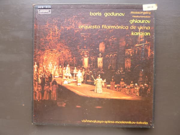 Mussorgsky & Rimsky-Korsakov & Ghiaurov & Orquesta Filarmónica De Viena & Karajan & Vishnevskaya & Spiess & Maslennikov & Talvela — Boris Godunov