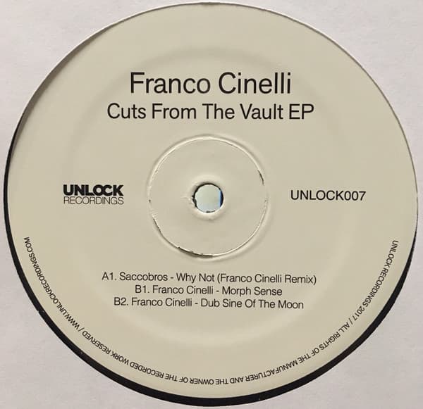 Franco Cinelli — Cuts From The Vault EP