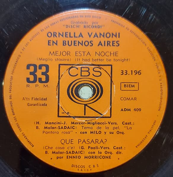 Ornella Vanoni — Ornella Vanoni En Buenos Aires
