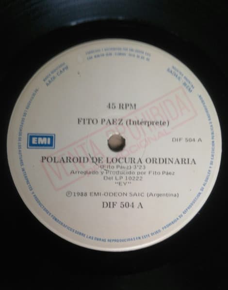 Fito Páez & Don Cornelio Y La Zona — Polaroid de Locura Ordinaria / Realmente