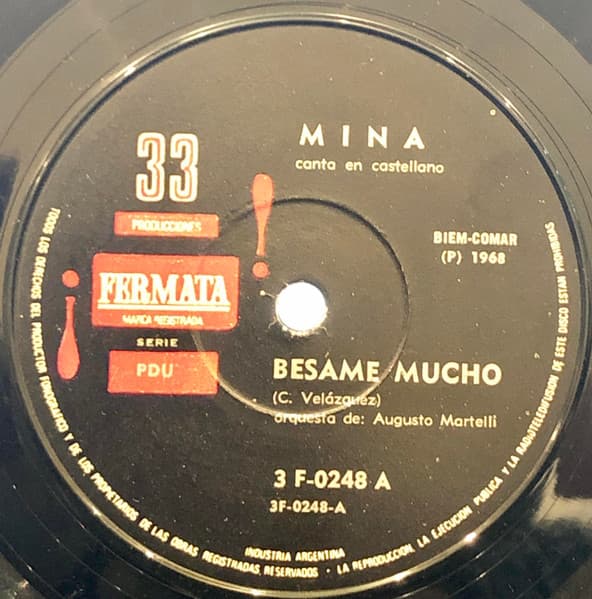 Mina — Besame Mucho (En Castellano) / Somos (En Castellano)