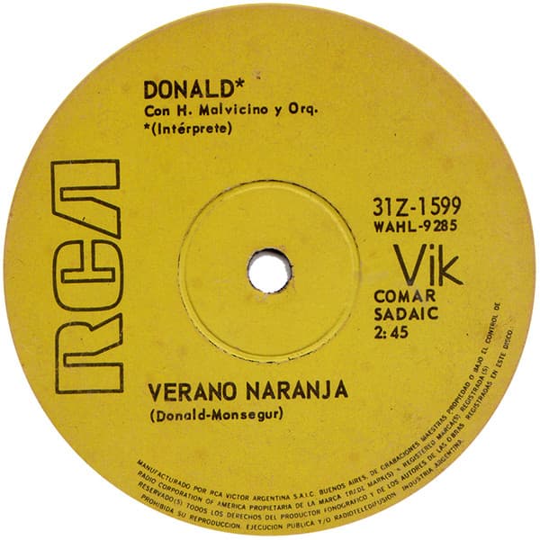 Donald — Verano Naranja / Siempre Fuimos Compañeros