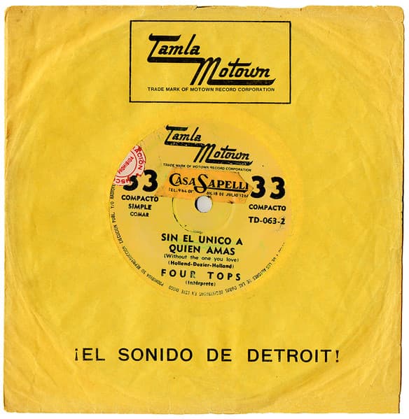 Four Tops — No Lo Puedo Evitar = I Can't Help Myself / Sin El Único A Quien Amas = Without The One You Love