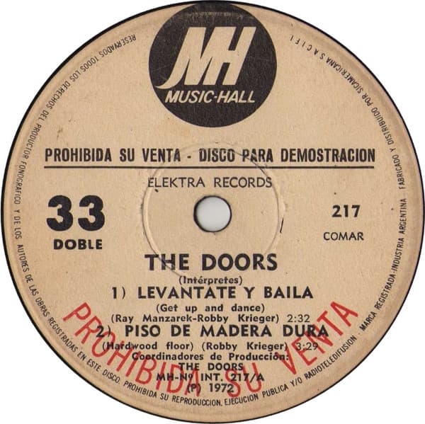The Doors & Frank Zappa — Levante Y Baila / Piso De Madera Dura / Waka / Jawaka