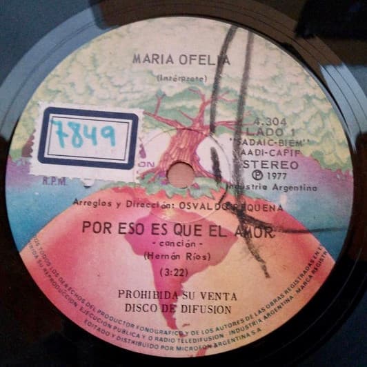 Maria Ofelia — Por Eso Es Que El Amor / Corazon de Oro