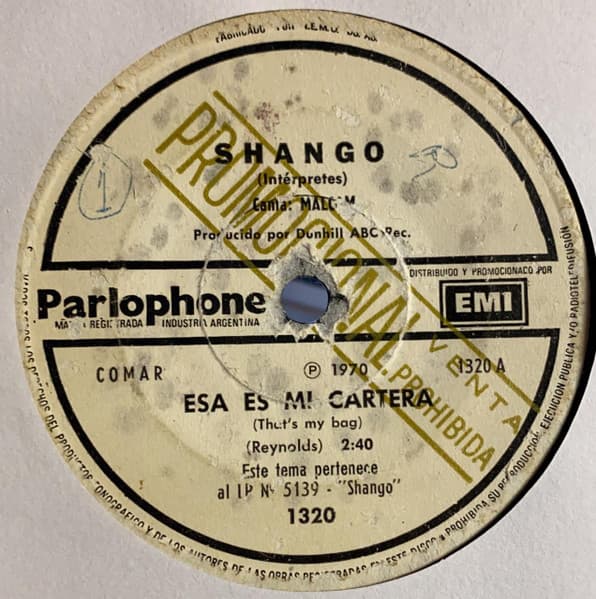 Shango — Esa Es Mi Cartera / Has Visto La Mañana