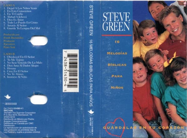 Steve Green — 16 Melodías Bíblicas Para Niños (Guárdalas En Tu Corazón)