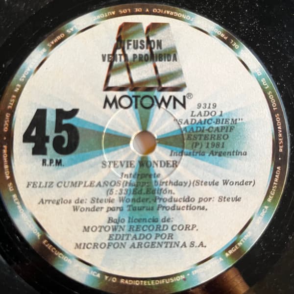 Stevie Wonder — Feliz Cumpleaños (Happy Birthday)