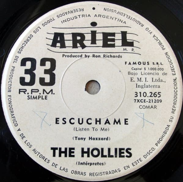 The Hollies — Escuchame