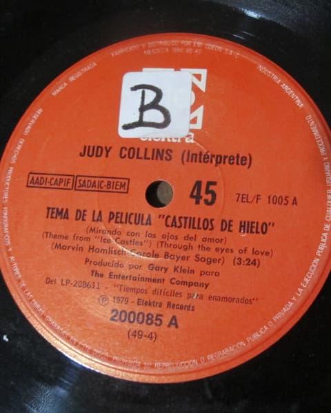 Judy Collins — Tema De La Pelilcula "Castillos De Hielo"