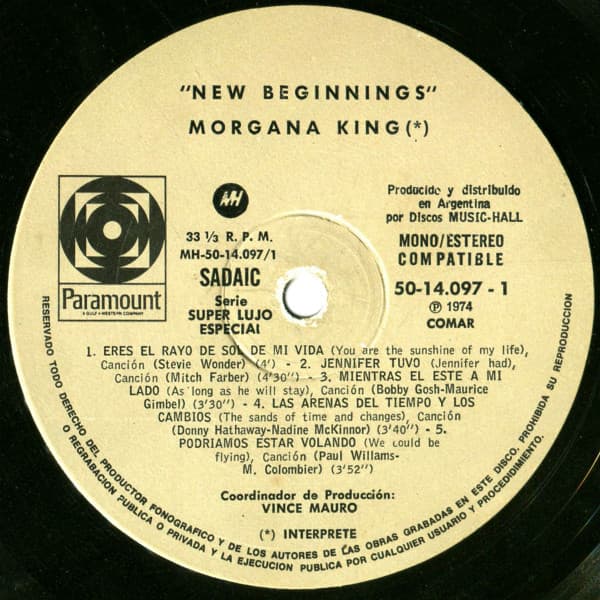 Morgana King — New Beginnings