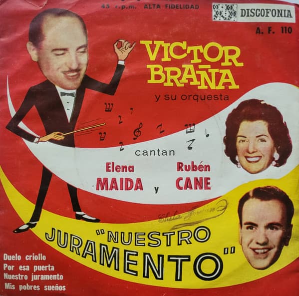 Victor Braña Y Su Orquesta & Elena Maida & Rubén Cané — Nuestro Juramento