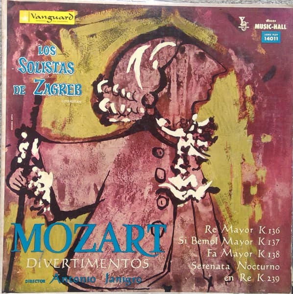Mozart & Los Solistas De Zagreb & Antonio Janigro — Divertimentos De Mozart