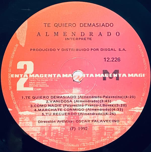 Almendrado — Te Quiero Demasiado