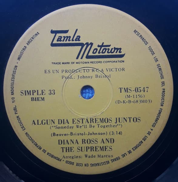 Diana Ross And The Supremes — Algun Dia Estaremos Juntos