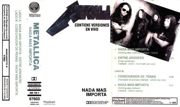Metallica — Nada Mas Importa