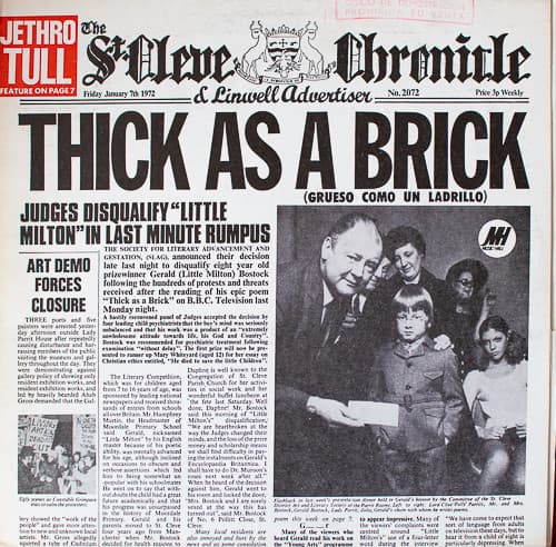 Jethro Tull — Thick As A Brick (Grueso Como Un Ladrillo)