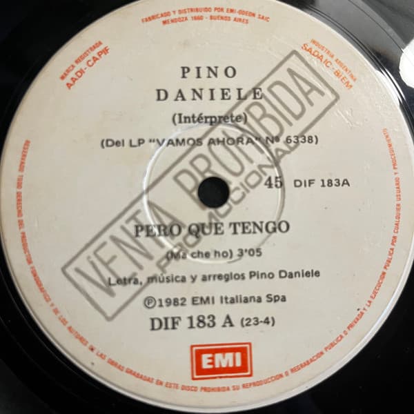 Pino Daniele — Pero Que Tengo = Ma Che Ho / Viento Y Tierra = Viento 'E Terra