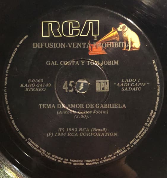 Gal Costa & Antonio Carlos Jobim — Tema De Amor De Gabriela / Origenes