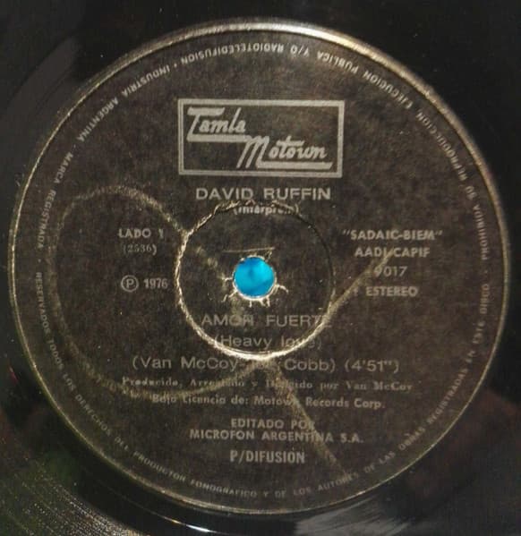 David Ruffin — Amor Fuerte = Heavy Love