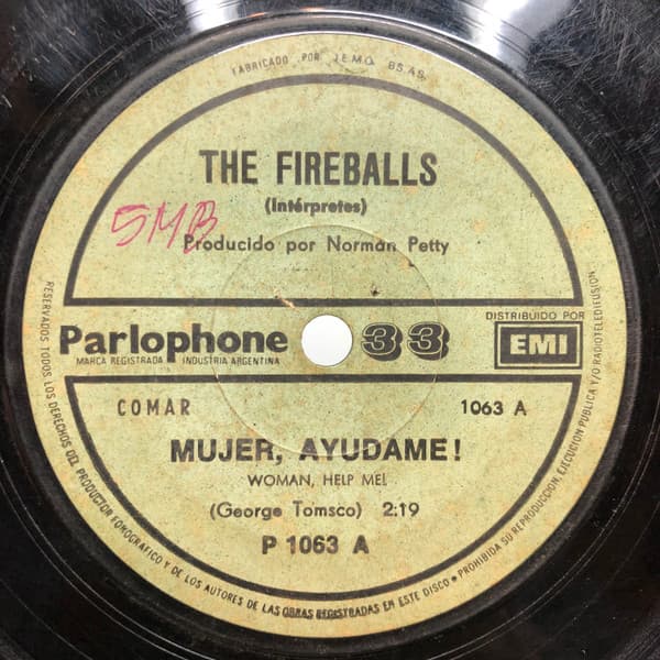 The Fireballs — Mujer, Ayudame! = Woman, Help Me!