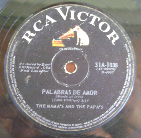 The Mama's And The Papa's — Palabras De Amor = Words Of Love / Bailando En La Calle = Dancing In The Street