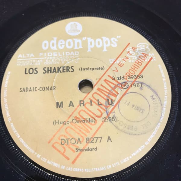 Los Shakers — Marilu / Si Lo Supiera Mama