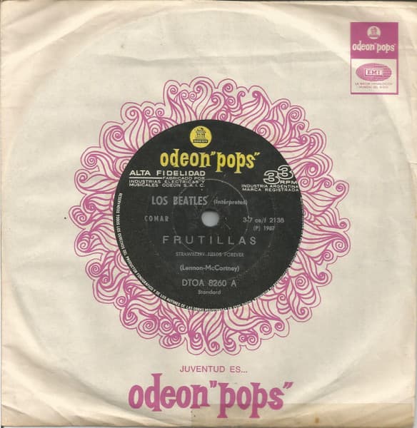 Los Beatles — Frutillas = Strawberry Fields Forever / Penny Lane
