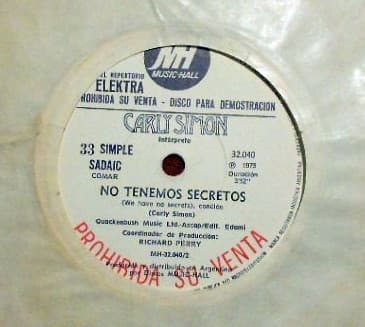 Carly Simon — Lo Verdadero Es Amarte