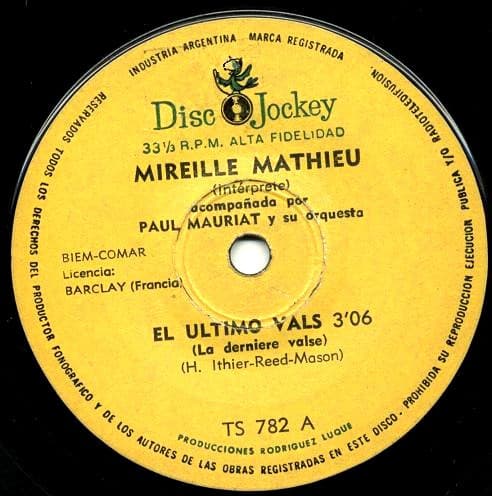 Mireille Mathieu — El Ultimo Vals