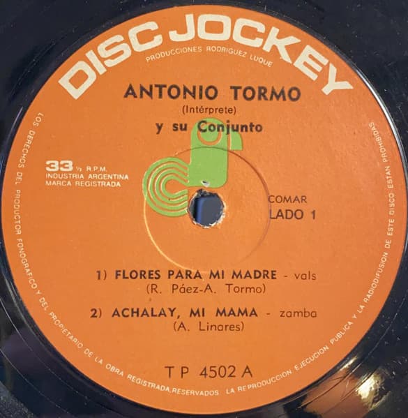 Antonio Tormo Y Su Conjunto — Flores Para Mi Madre