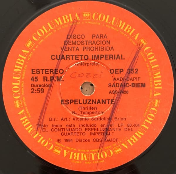 Cuarteto Imperial — Espeluznante / La Plaga