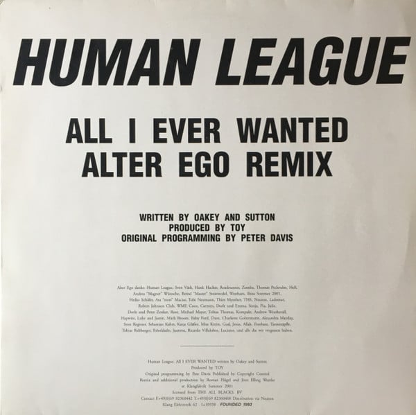 Human League* – All I Ever Wanted (Alter Ego Remix)