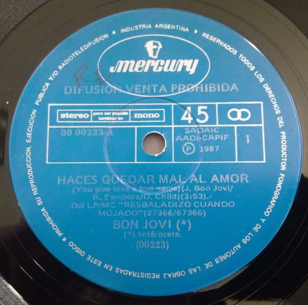 Bon Jovi — Haces Quedar Mal Al Amor = You Give Love A Bad Name