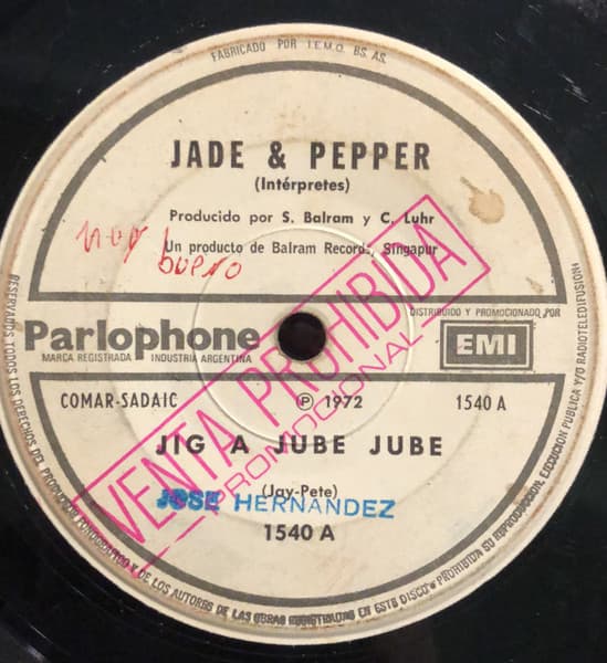 Jade & Pepper — Jig A Jube Jube / Sweet Deborah