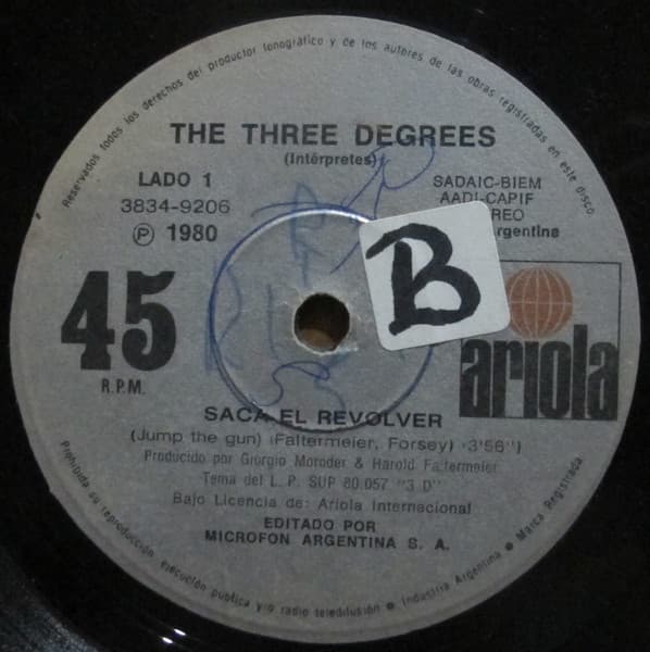 The Three Degrees — Saca El Revolver