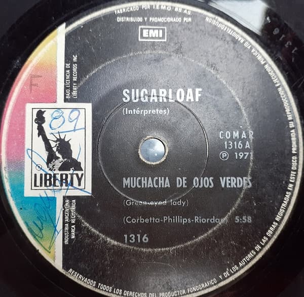 Sugarloaf — Muchacha Ojos Verdes / Al Oeste De Mañana