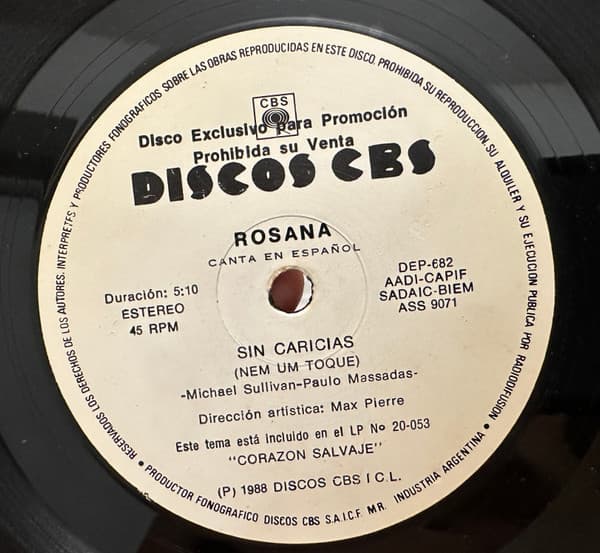Rosana — Sin Caricias = Nem Um Toque