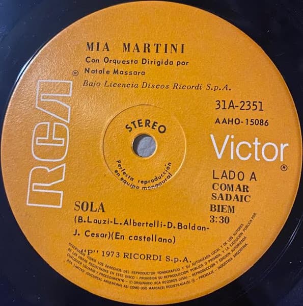 Mia Martini — Sola