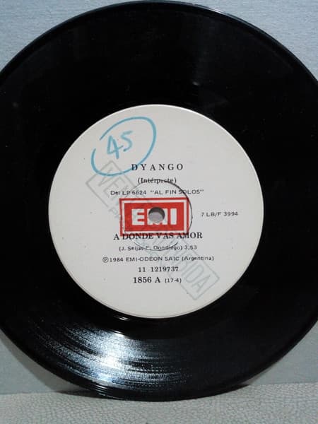 Dyango — A Donde Vas Amor / Antes De Ti