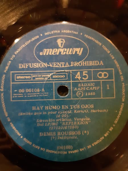 Demis Roussos — Hay Humo En Tus Ojos / Tiempo Tormentoso