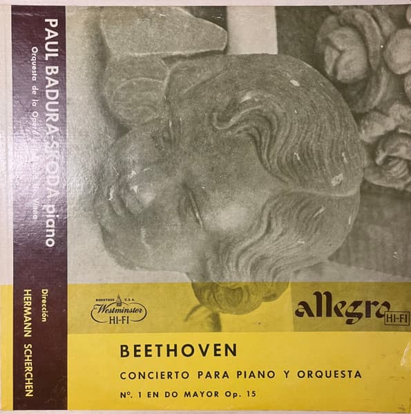 Ludwig van Beethoven & Paul Badura-Skoda & Orchester Der Wiener Staatsoper & Hermann Scherchen — Concierto Para Piano y Orquesta Nº 1 En Do Mayor, Op. 15